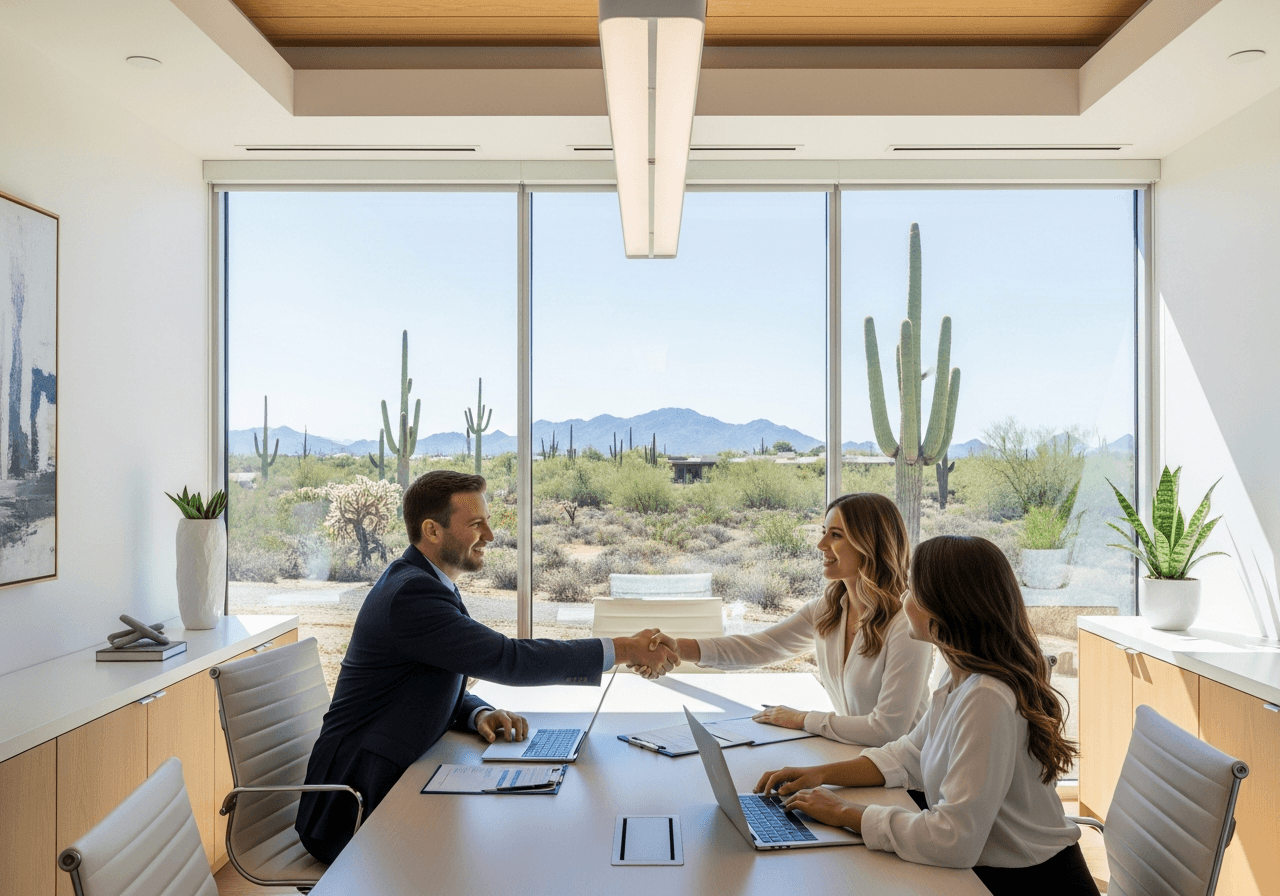 Meeting with mortgage lender for prequalification