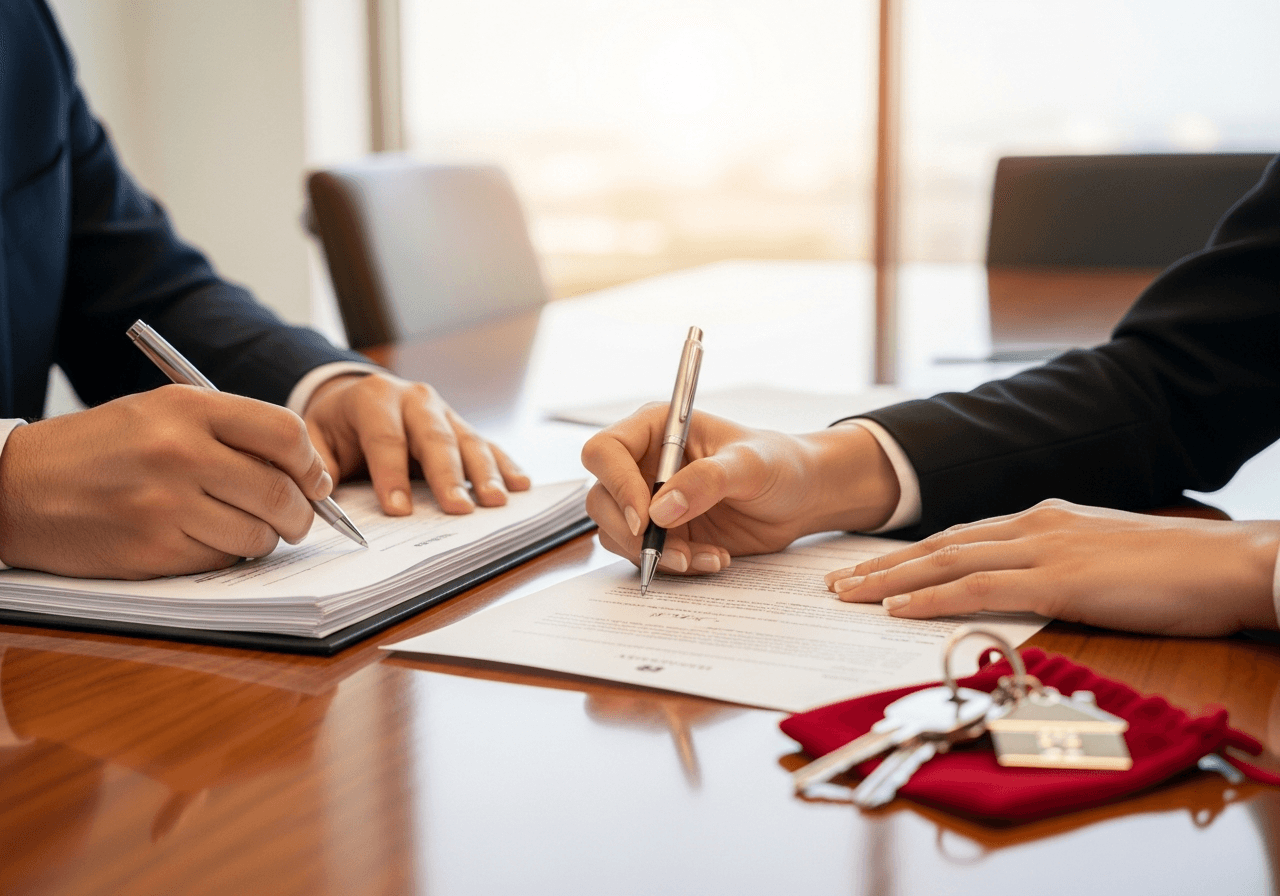 Signing closing paperwork